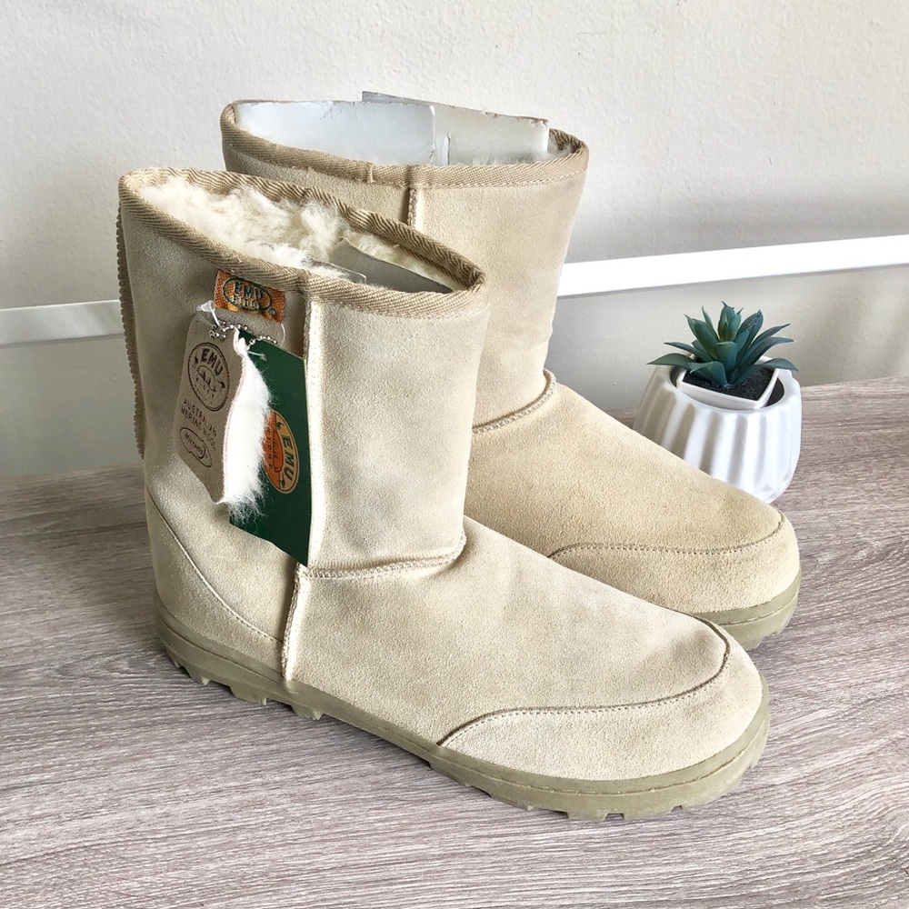 EMU Suede Wool lined boots  beige